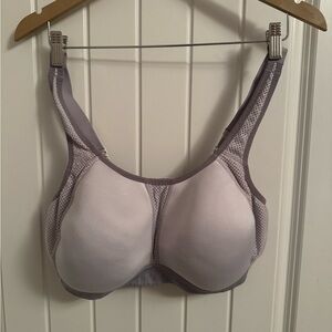 Wacoal Gray and White Sports Bra Full Coverage Design
